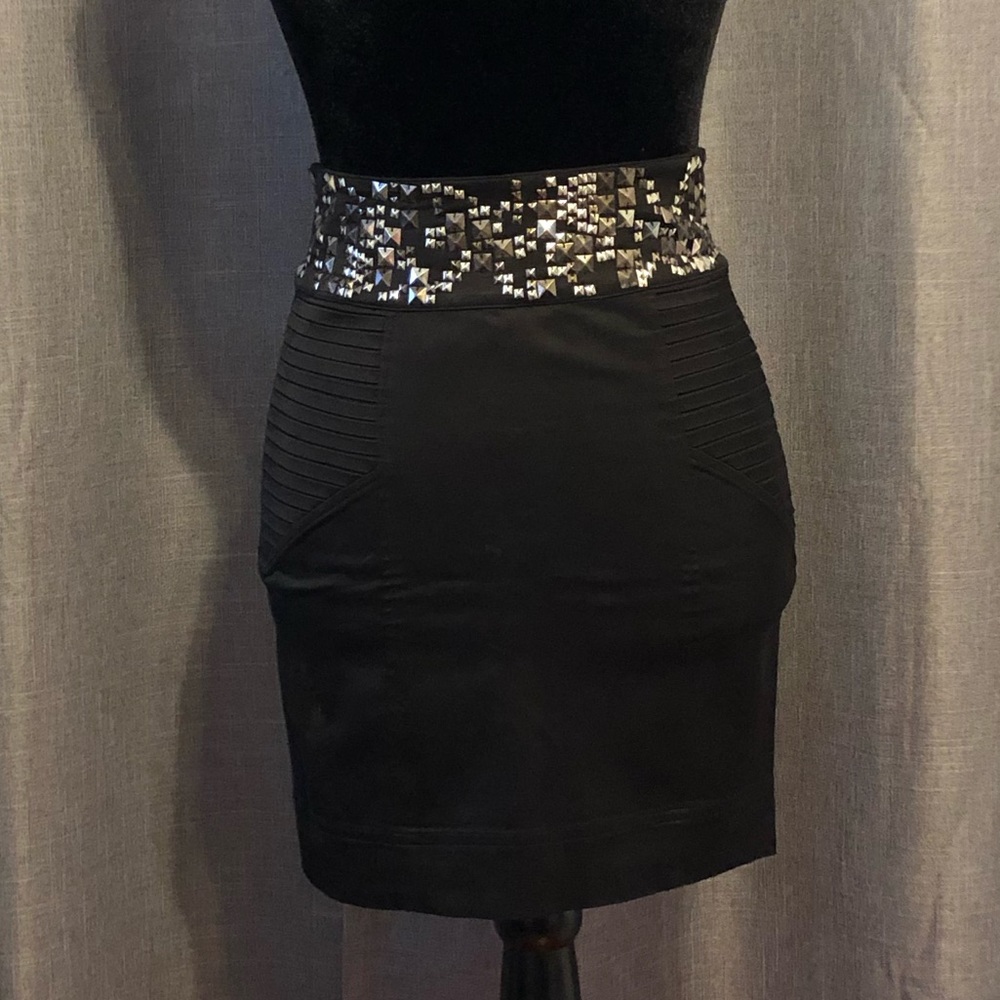 Black Bebe skirt